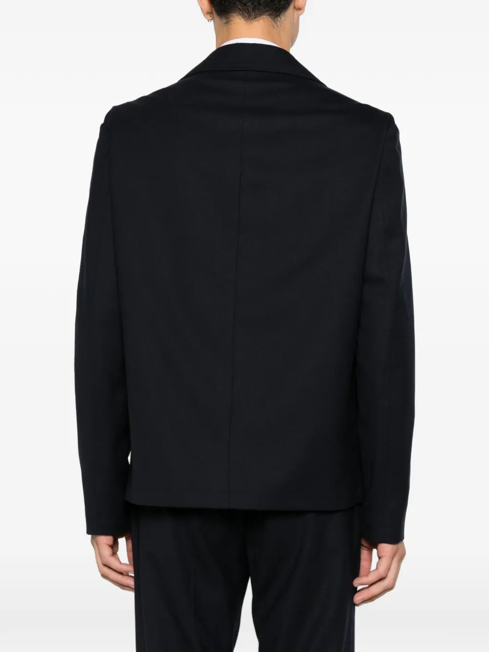 notched-lapel single-breasted blazer 