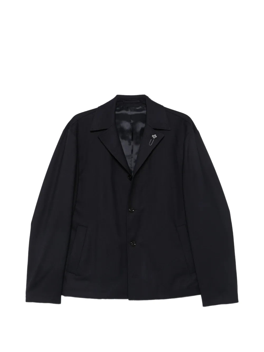 notched-lapel single-breasted blazer 