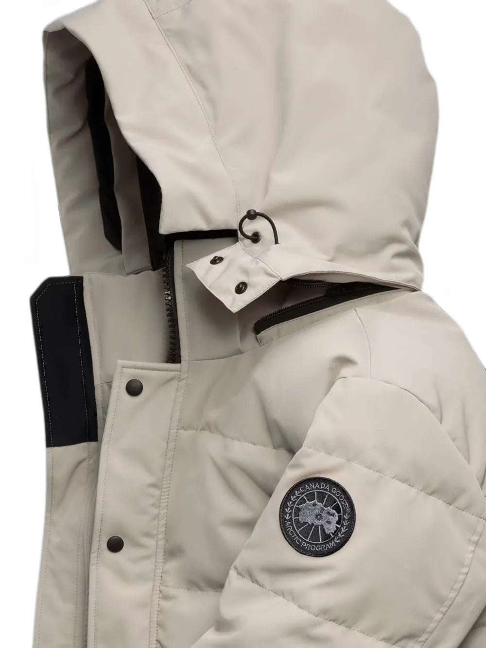 Wyndham quilted hooded down jacket