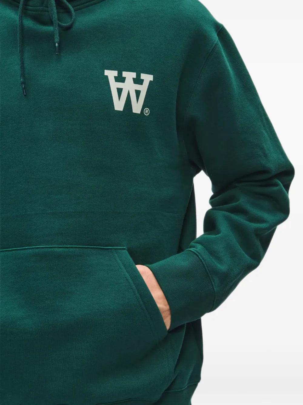 WWCass logo-print hoodie
