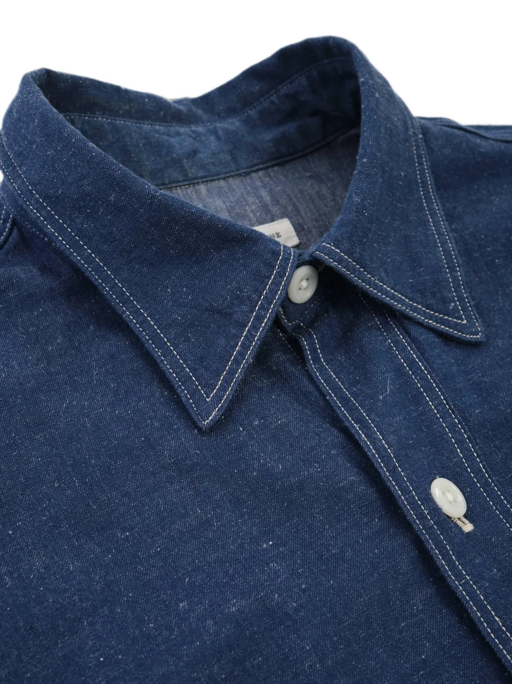 contrast-stitch chest-pockets shirt