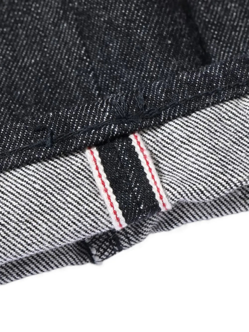 selvedge-denim straight-leg jeans