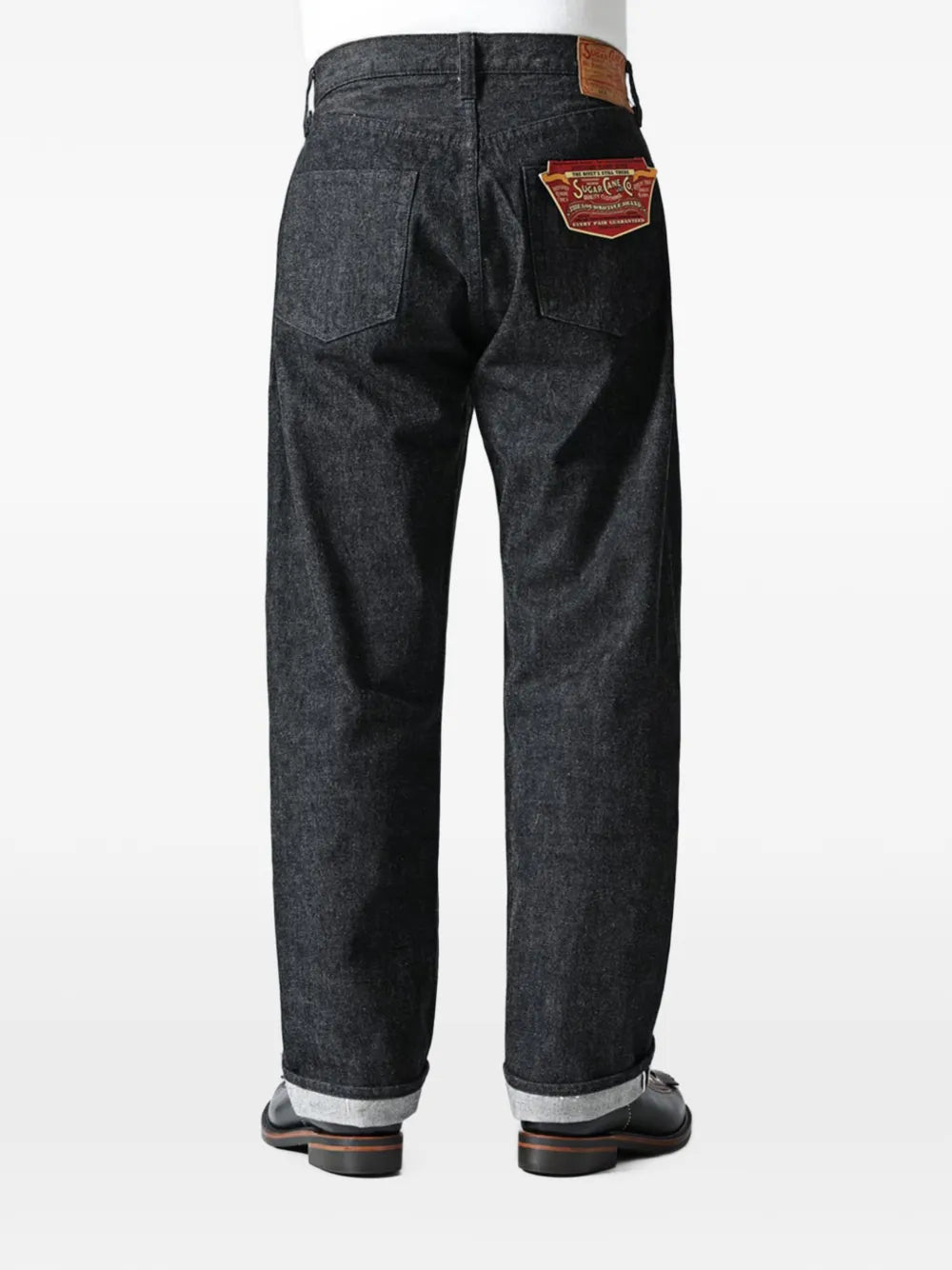 selvedge-denim straight-leg jeans