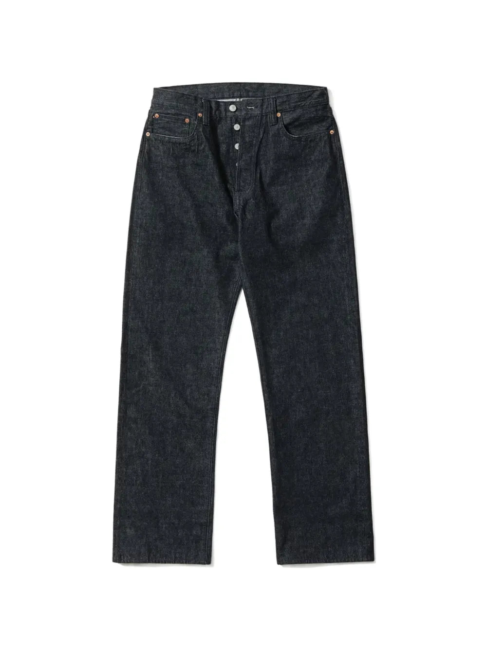 selvedge-denim straight-leg jeans