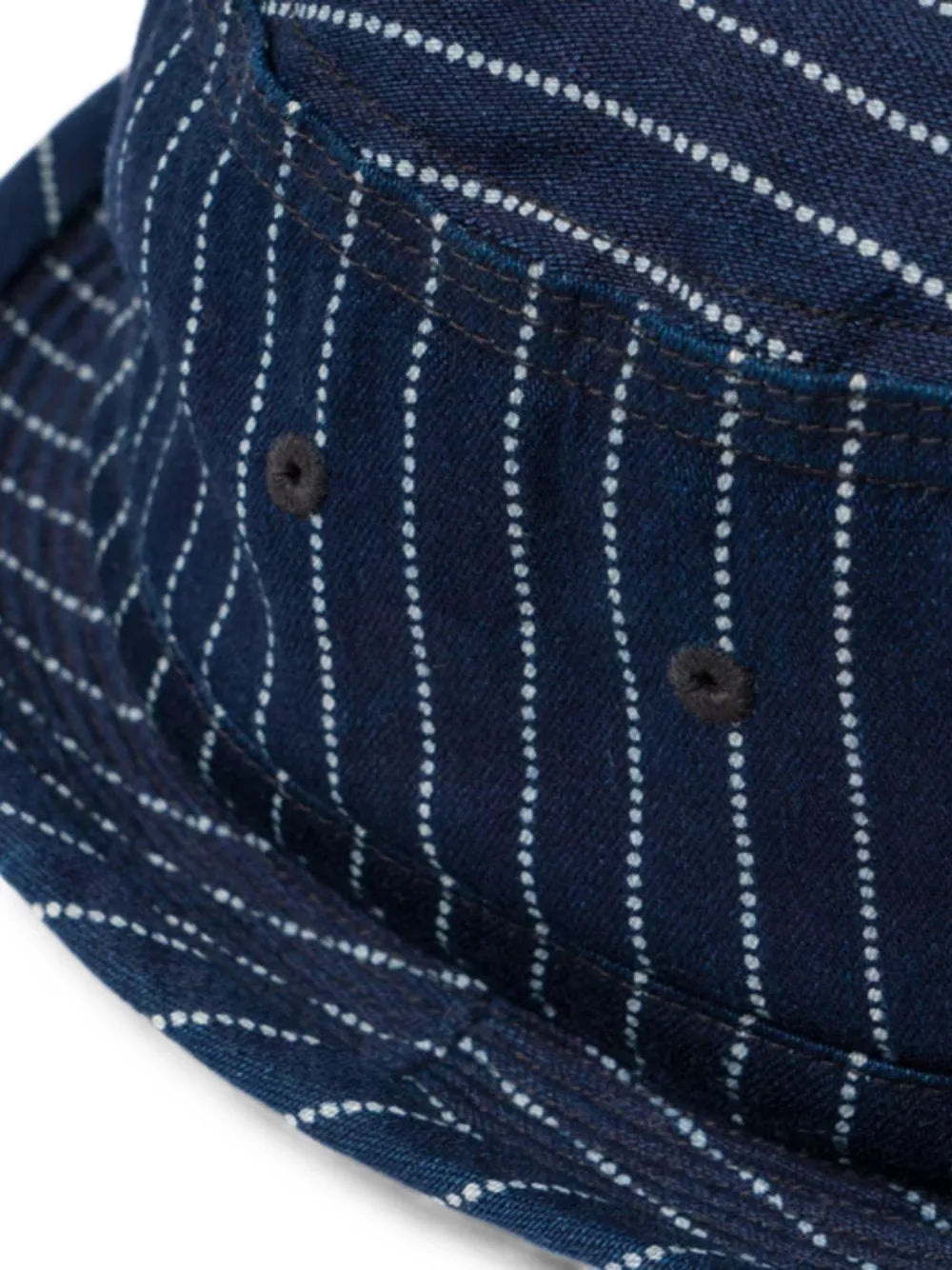 stripe-pattern bucket hat