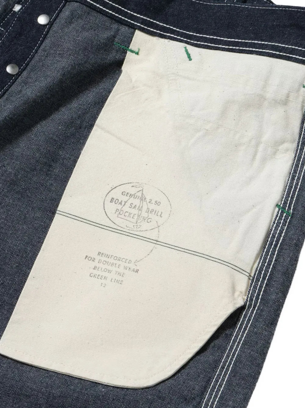 contrast-stitch carpenter shorts