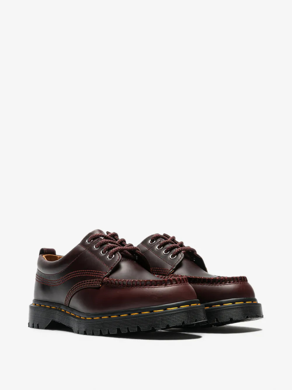 Lace-Up Leather Loafers