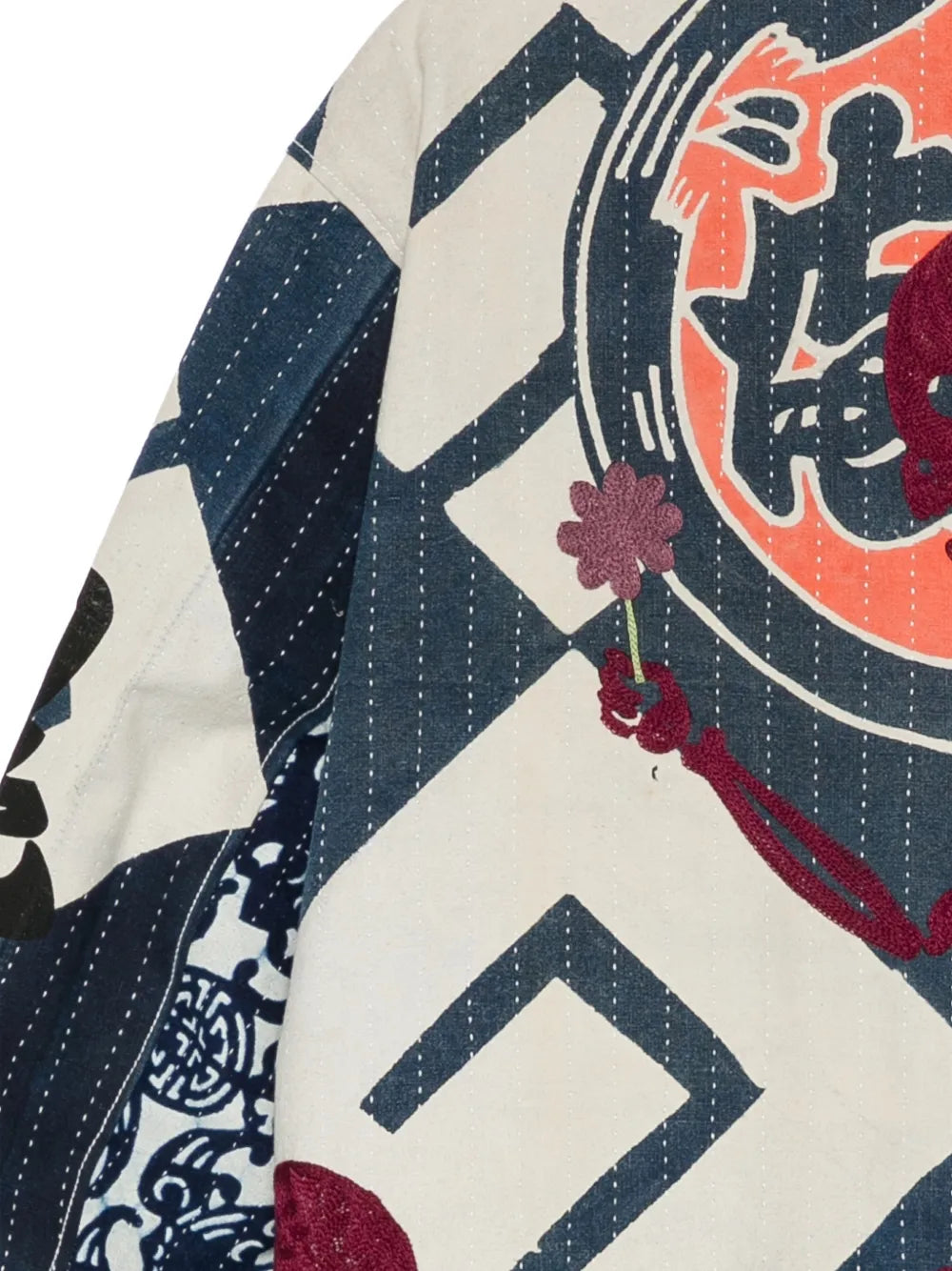 All-Over Graphic-Print Shirt Jacket
