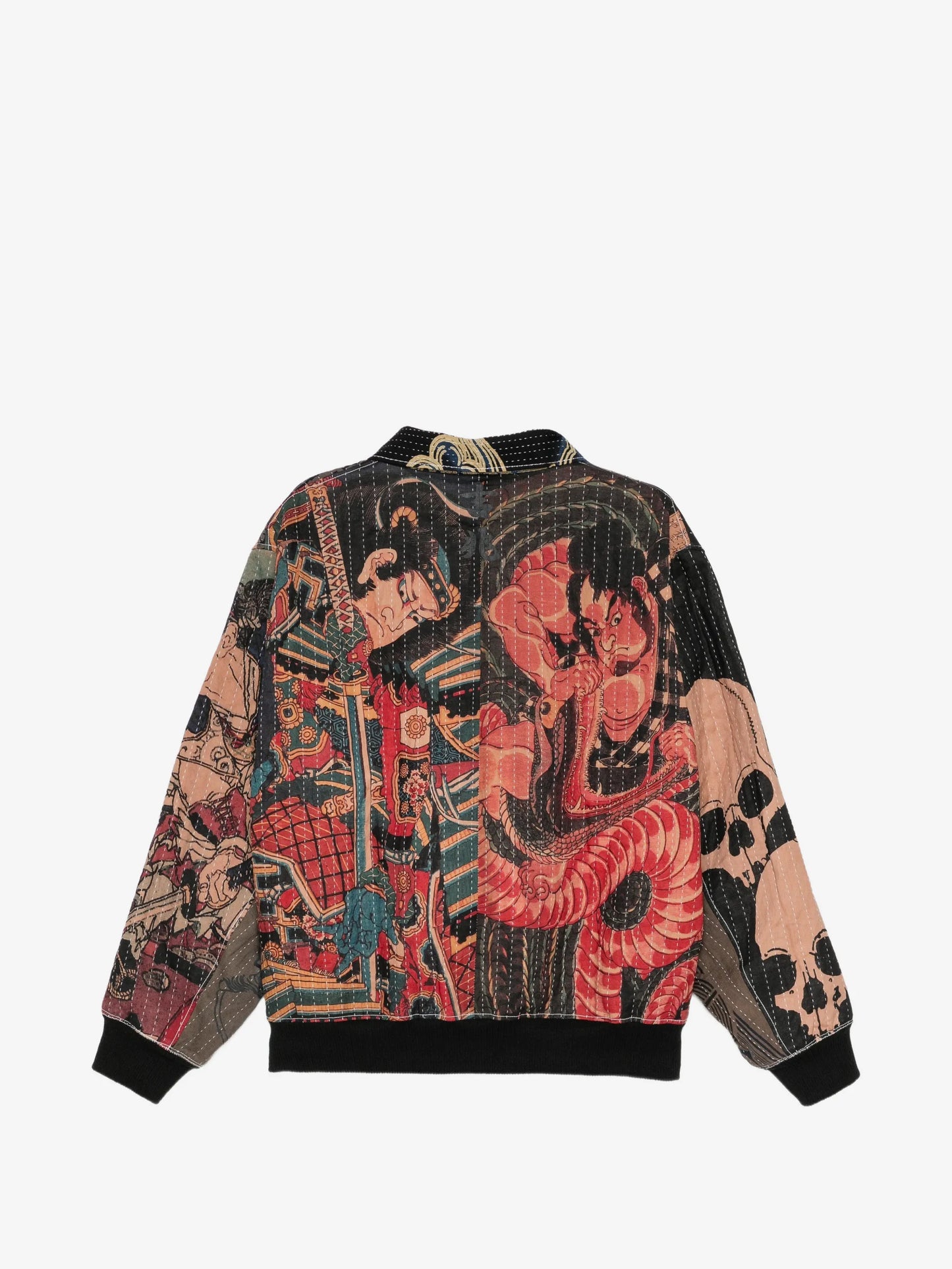 All-Over Graphic-Print Shirt Jacket