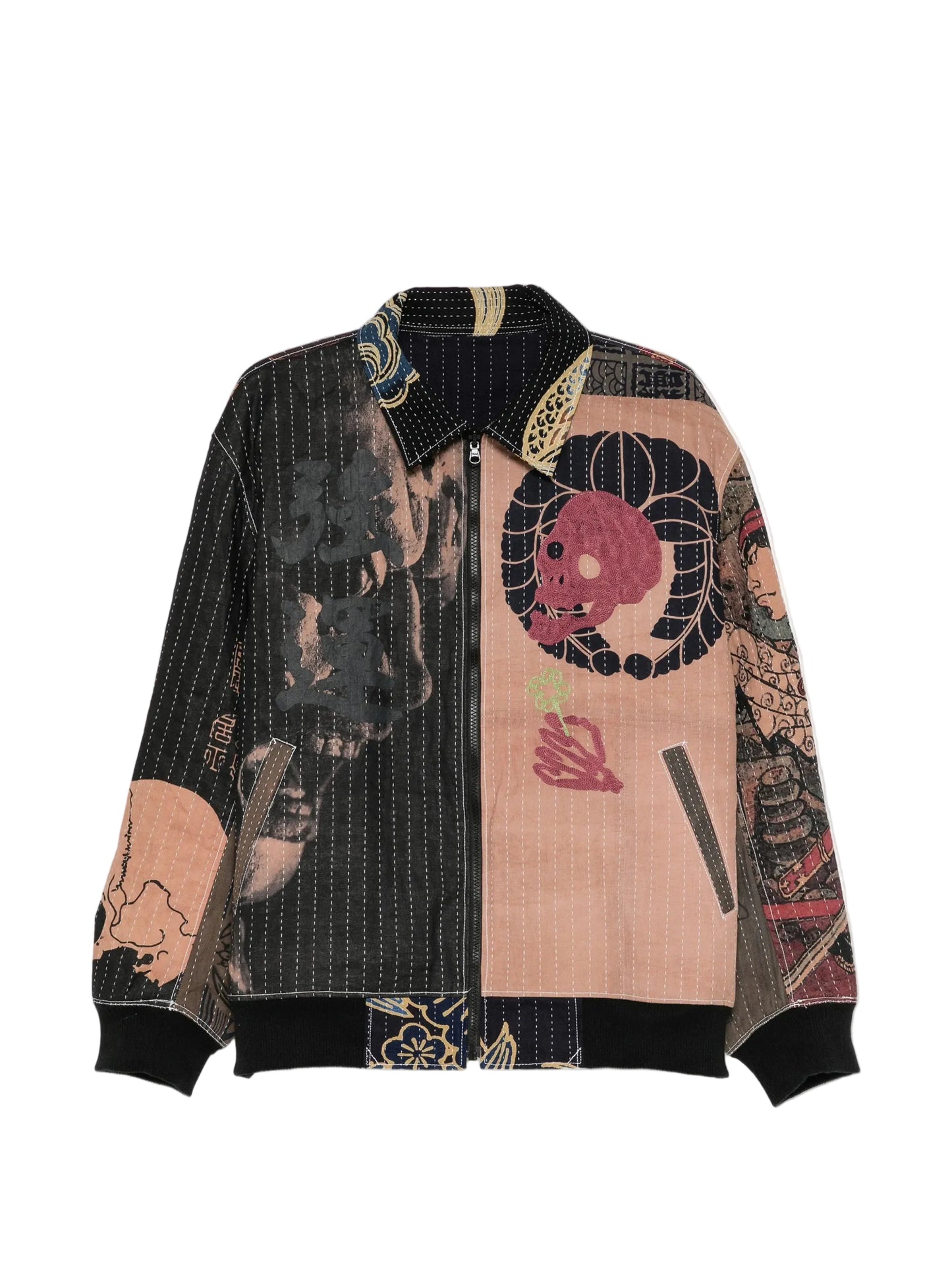 All-Over Graphic-Print Shirt Jacket