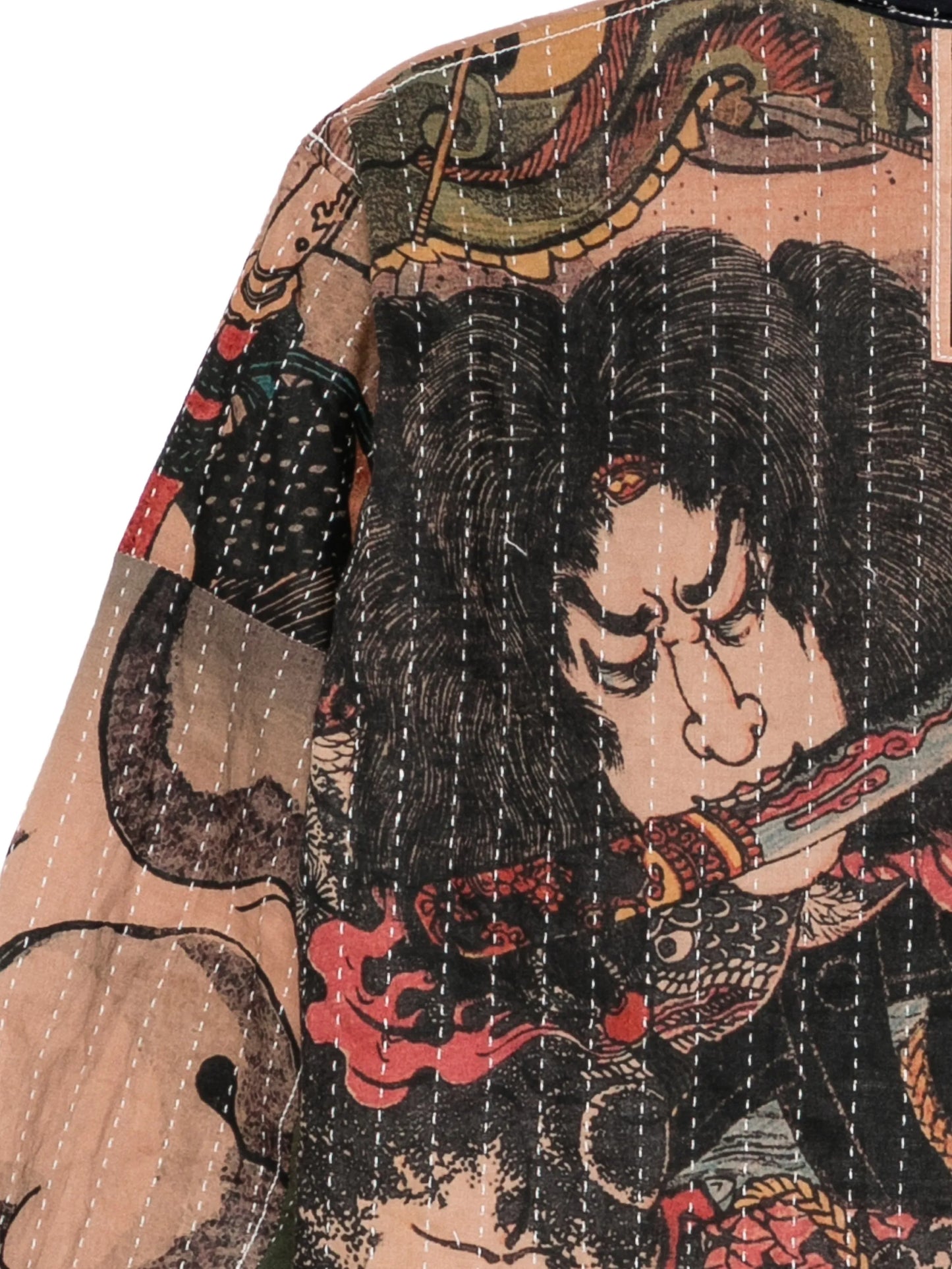 All-Over Graphic-Print Shirt Jacket