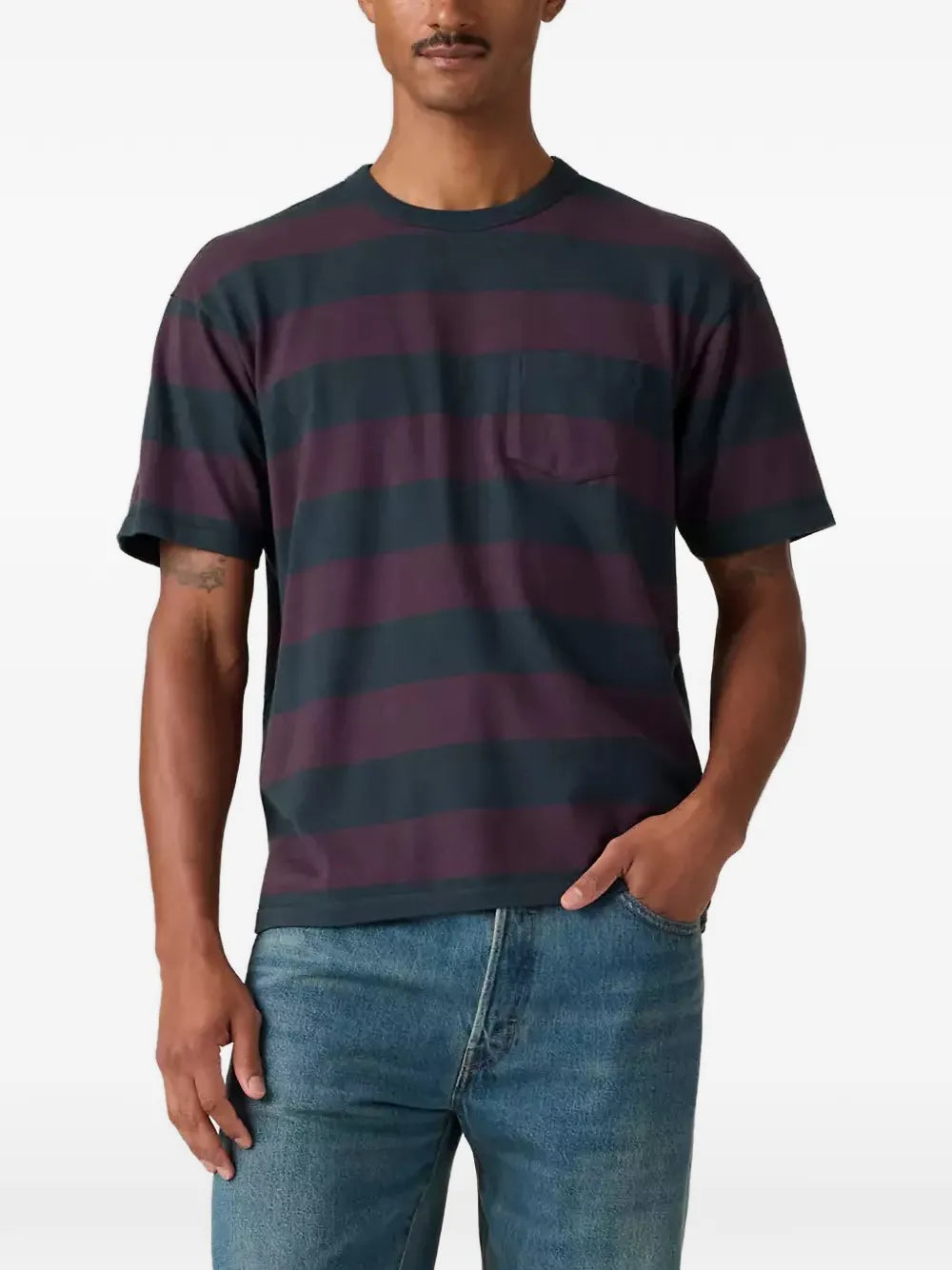 1960s striped pocket T-shirt