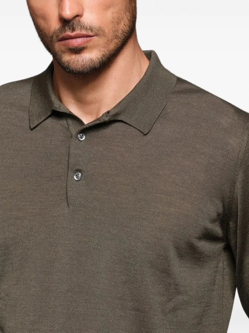 long-sleeve polo shirt