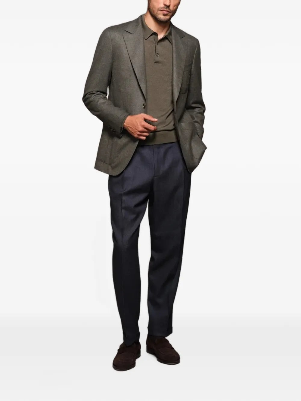 long-sleeve polo shirt