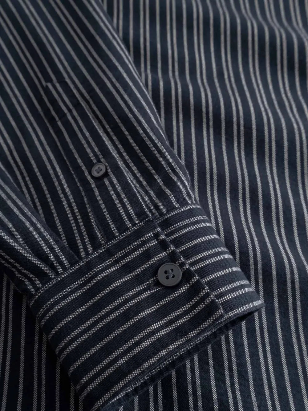 striped button-down shirt
