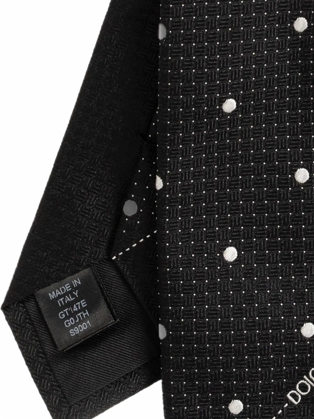 polka-dot silk tie