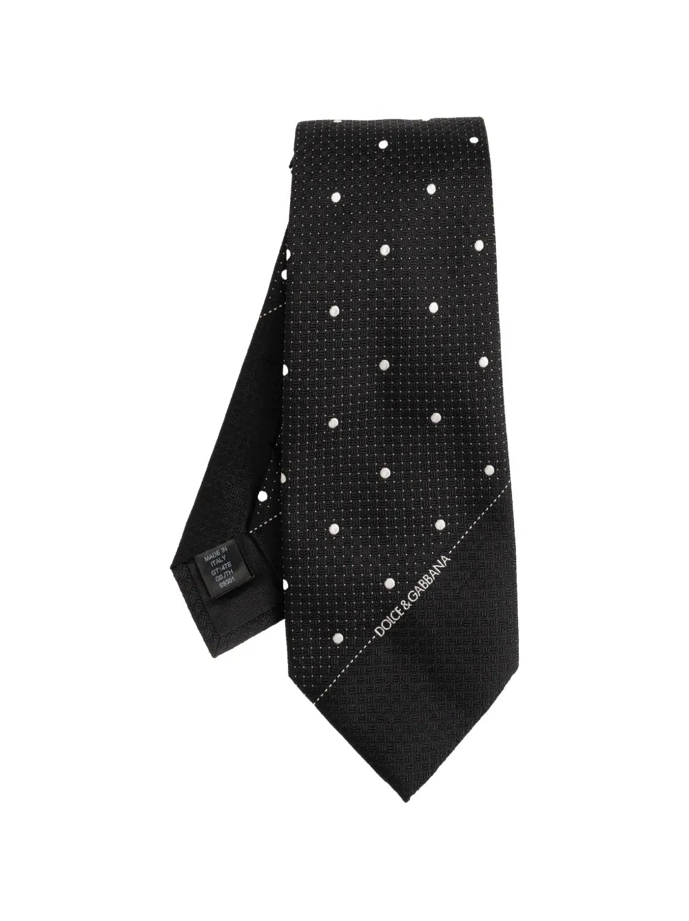 polka-dot silk tie