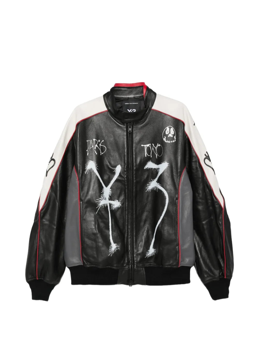 Chito graffiti-print leather jacket