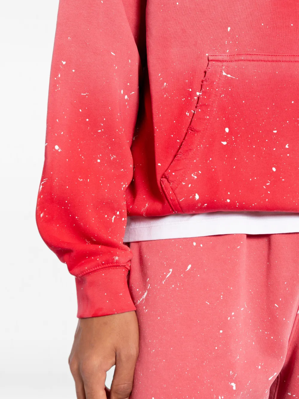 paint-splatter-effect hoodie