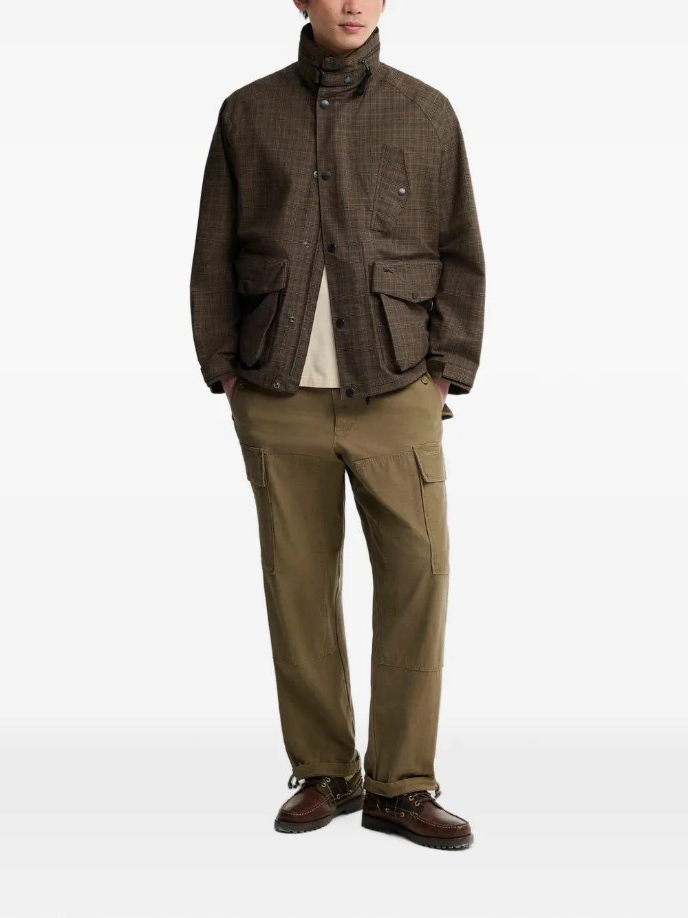 Transport Ursula check-pattern hooded jacket