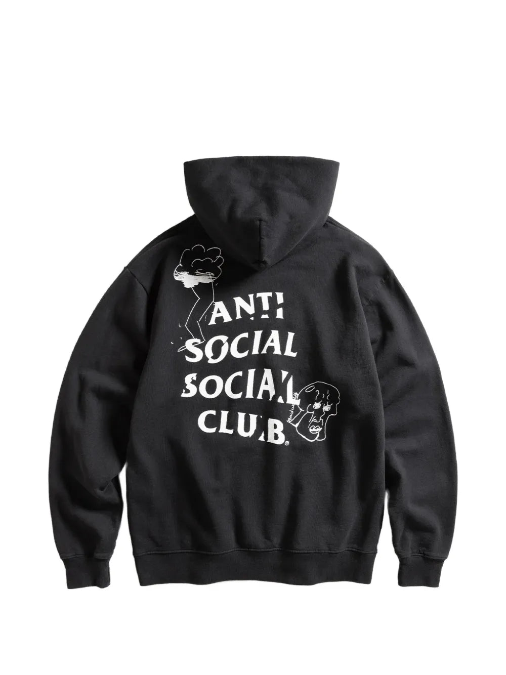 illustrated-print hoodie