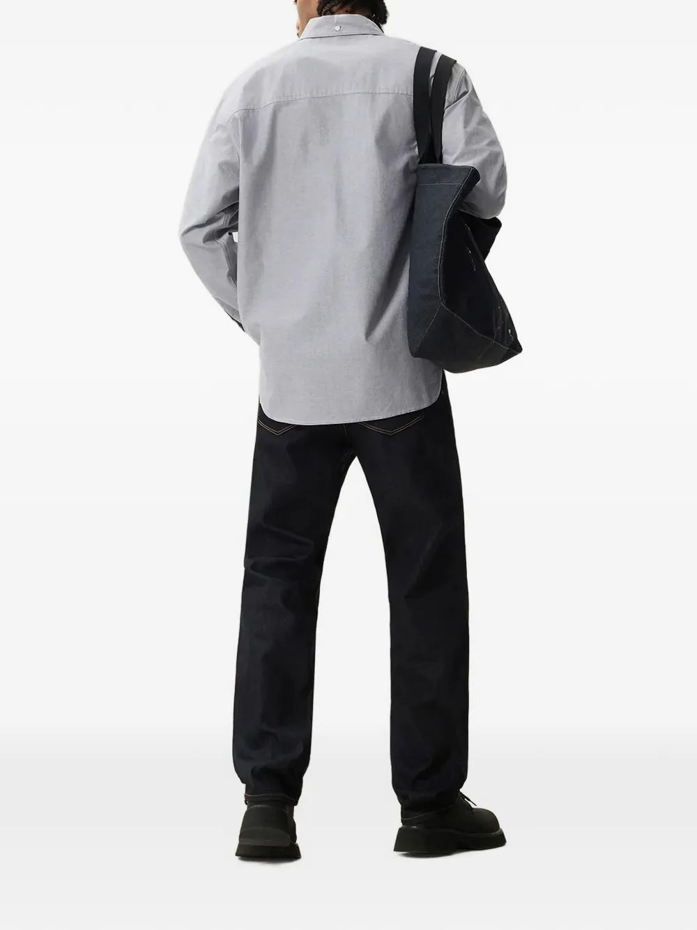 Seagull-print cotton shirt