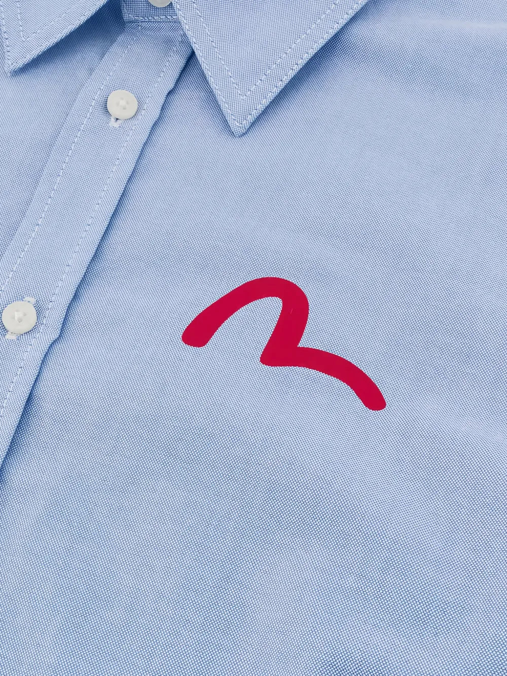 Seagull-print oxford shirt