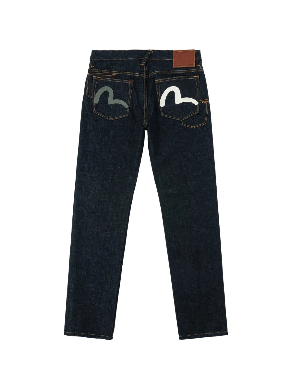 Seagull-print jeans
