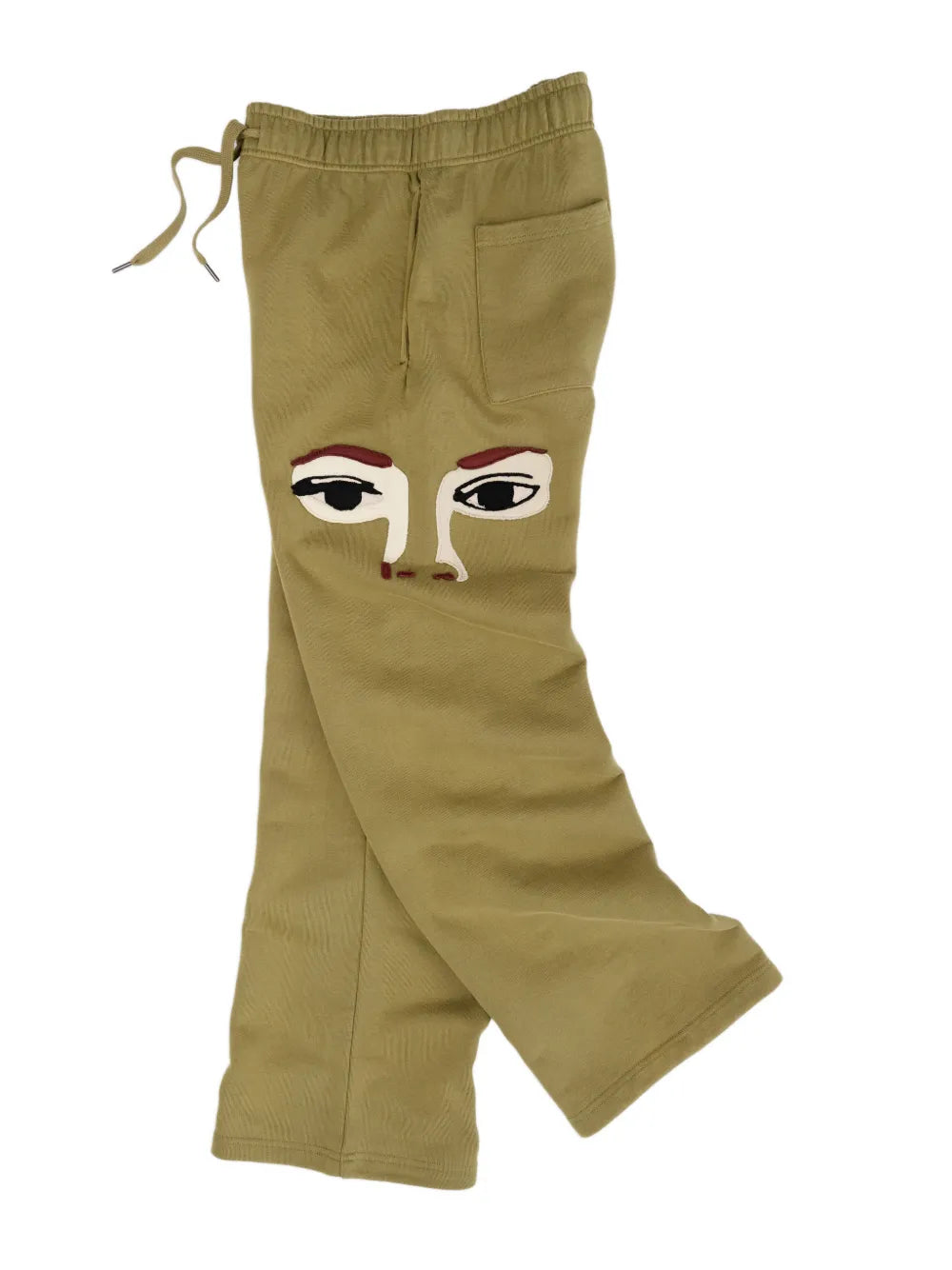face-patch track pants