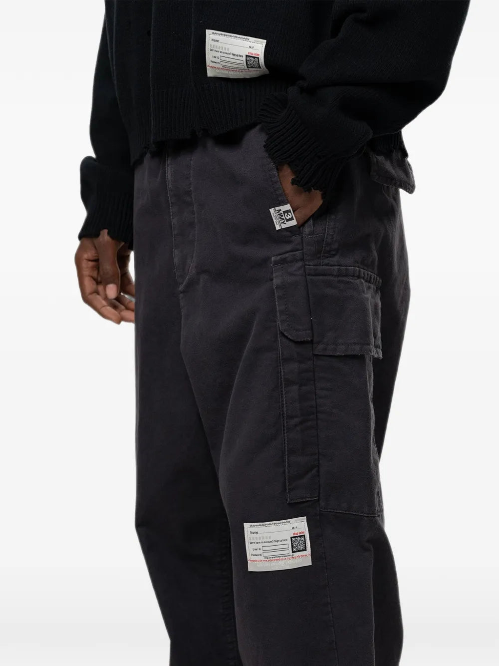 folded cargo pants