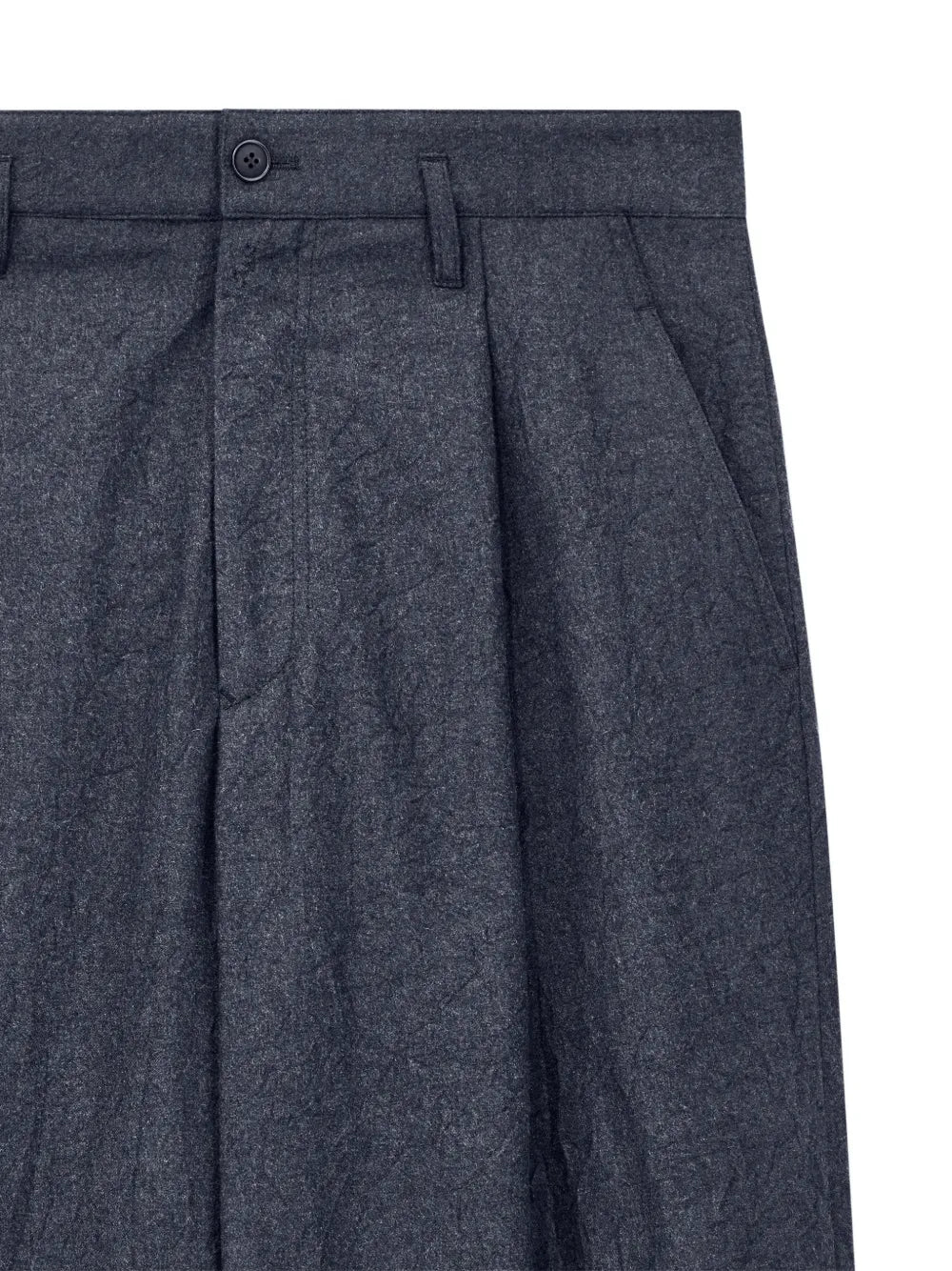 pleated virgin-wool trousers