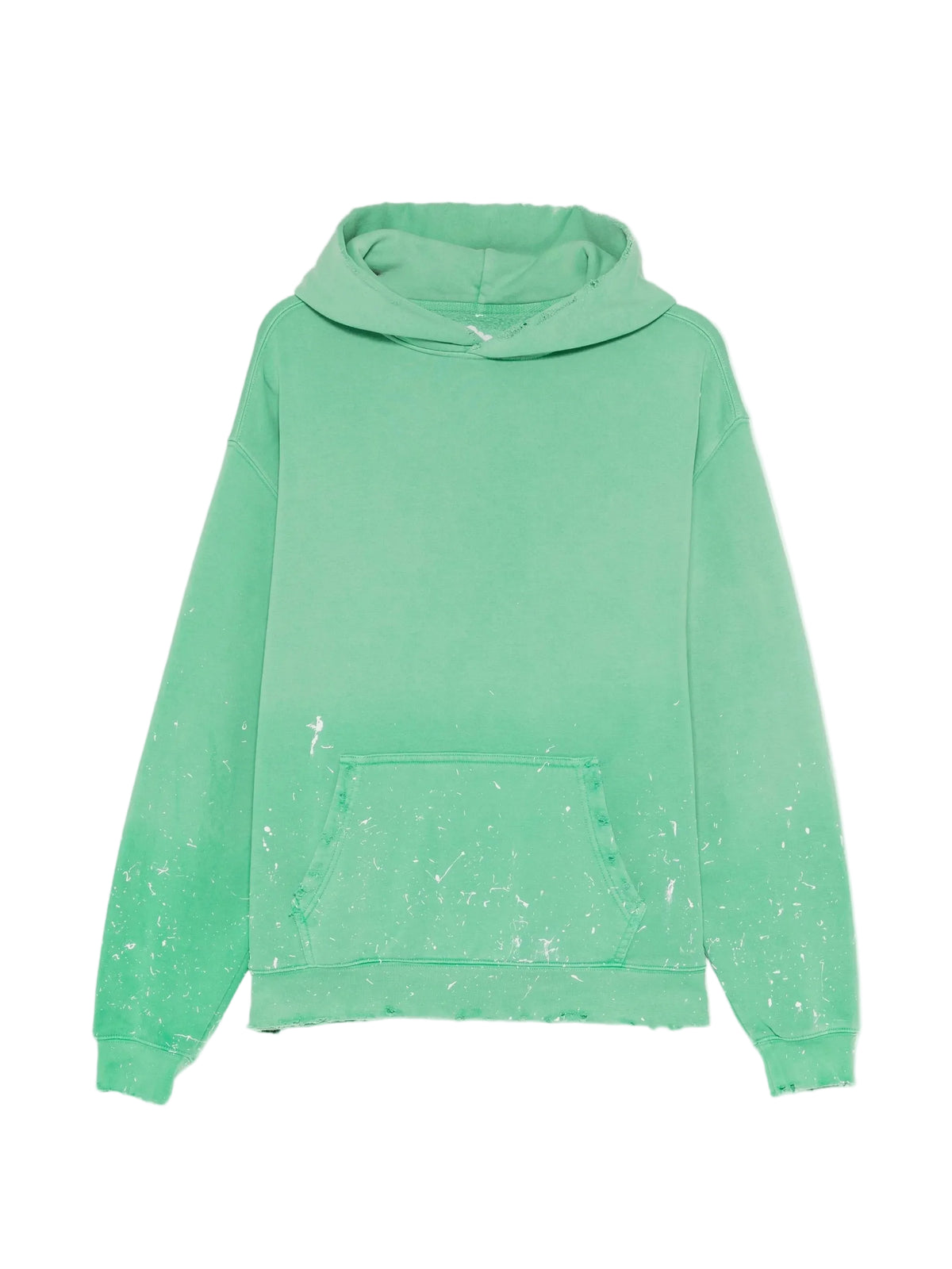 Paint-Splatter Distressed Hoodie