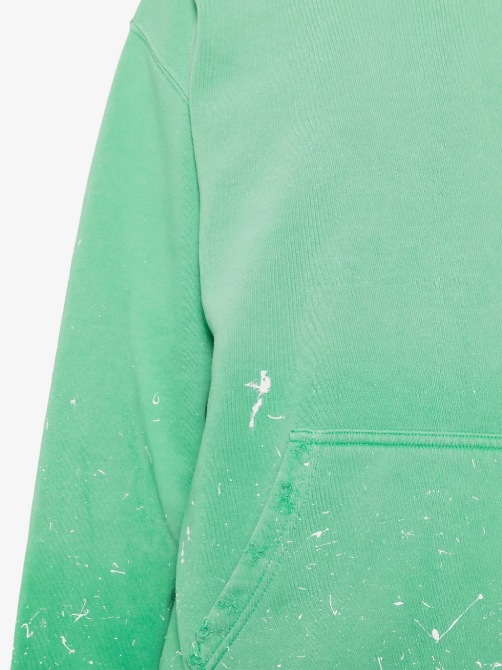 Paint-Splatter Distressed Hoodie