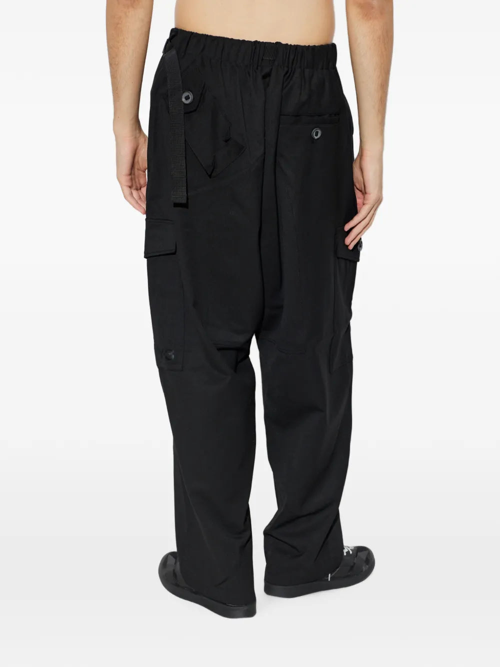 buckle-belt cargo pants