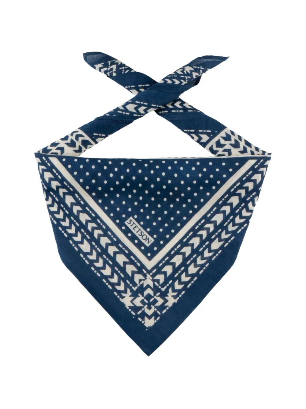 geometric polka-dot scarf