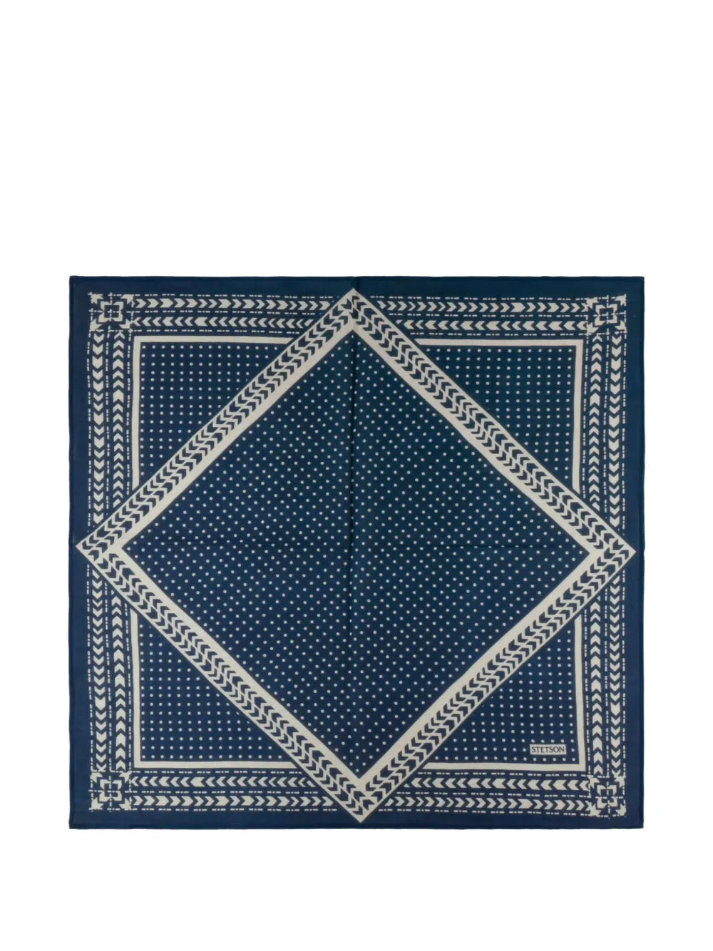 geometric polka-dot scarf