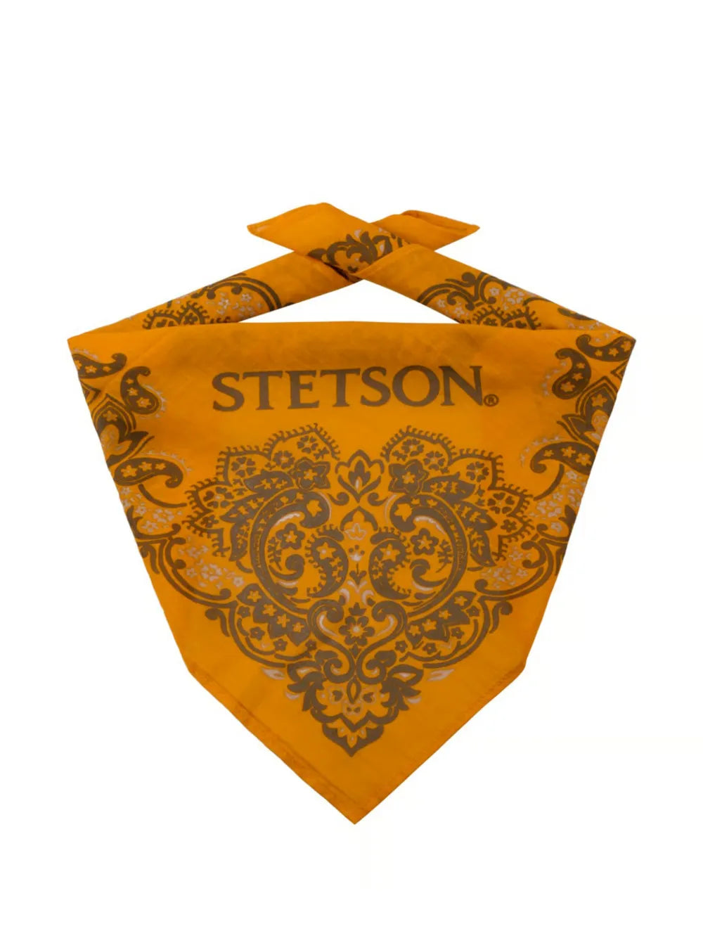 logo-print paisley-pattern scarf