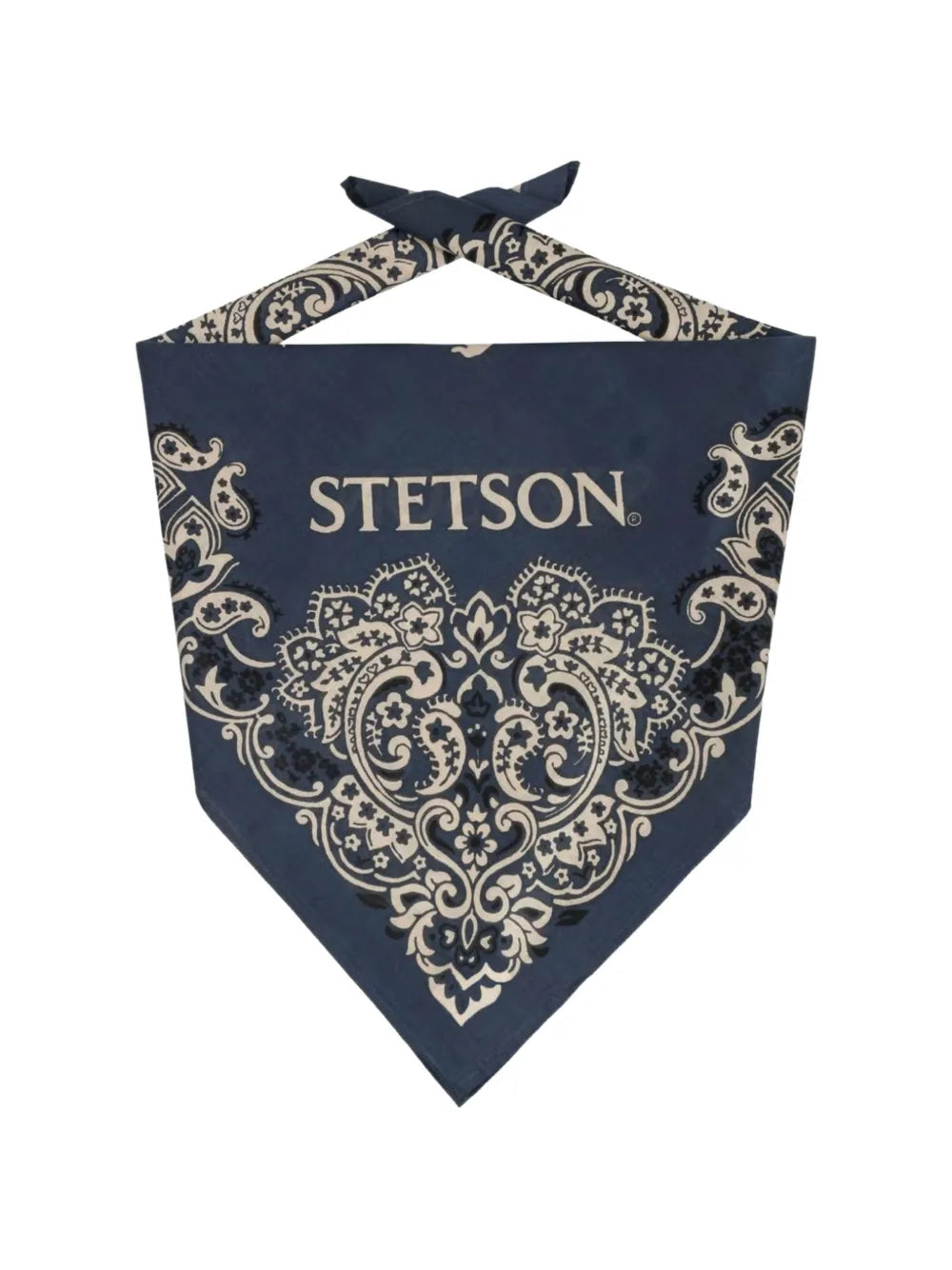 paisley-print logo-print scarf