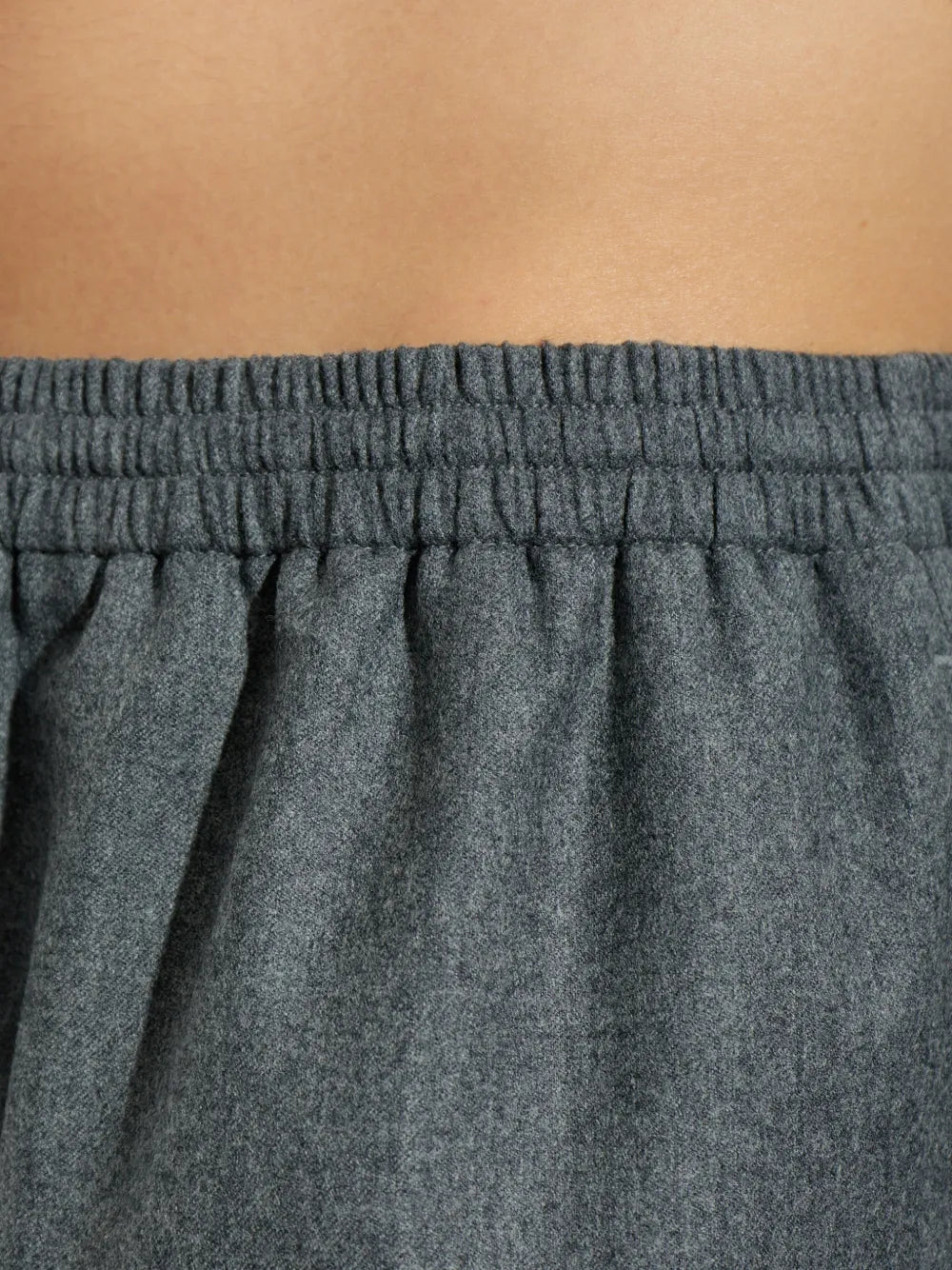 fluid wool flannel trousers