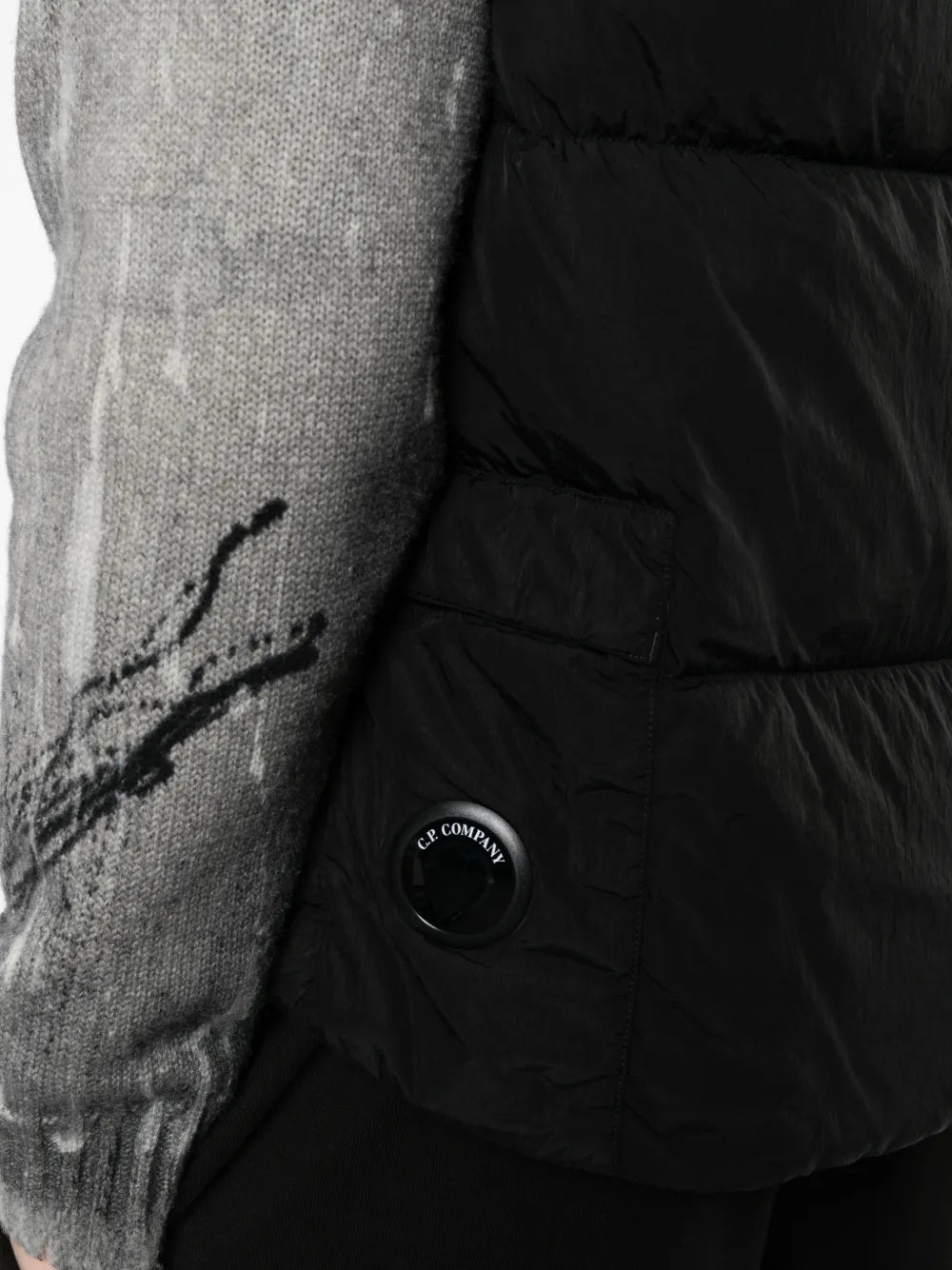 quilted down gilet