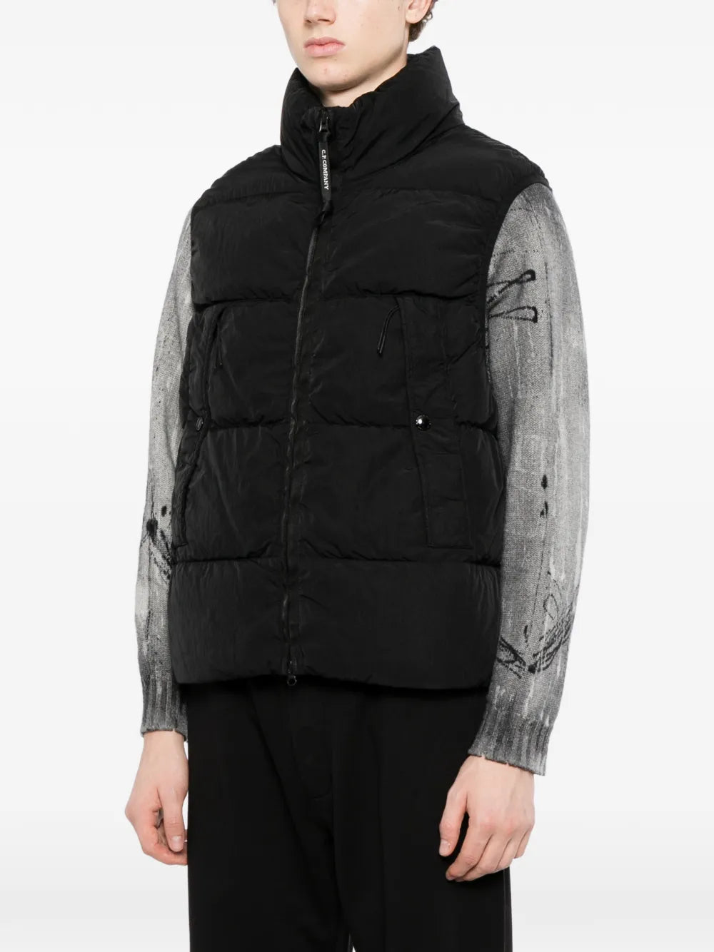 quilted down gilet