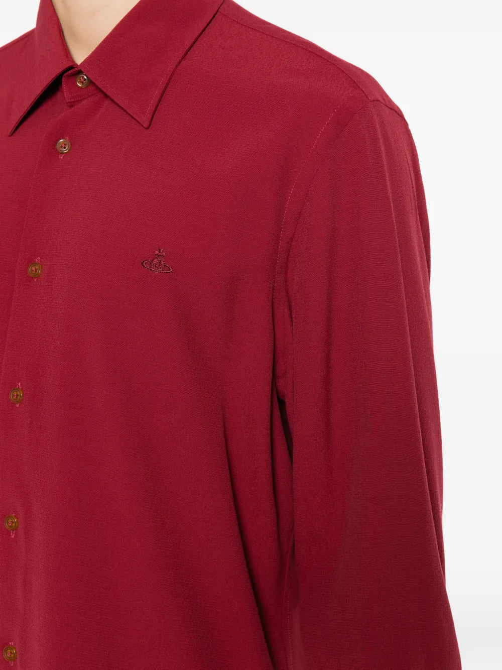 logo-embroidered shirt