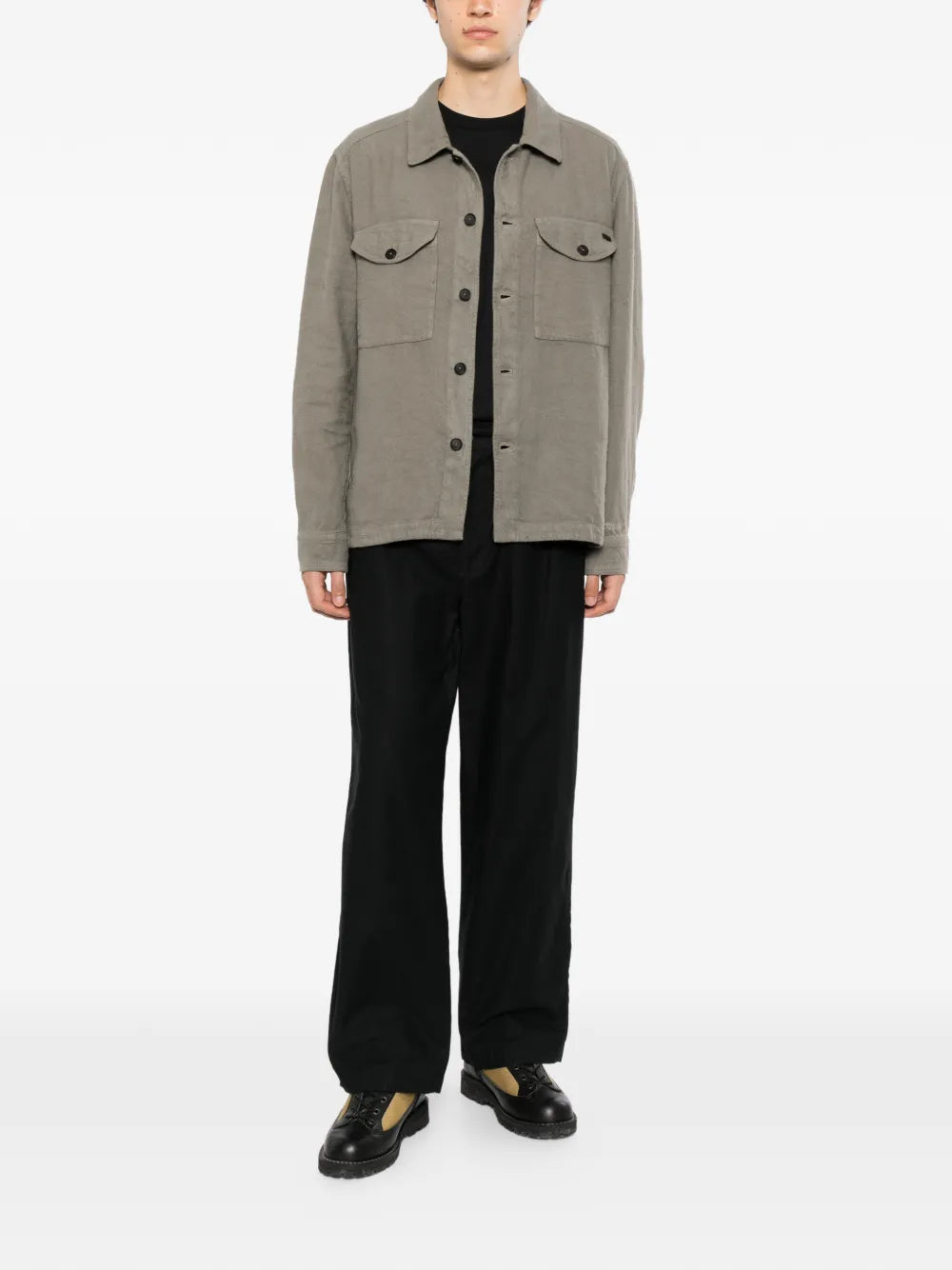 chest flap pockets shirt 