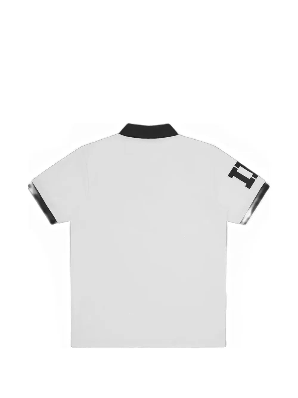 logo-embroidered contrast-collar polo shirt