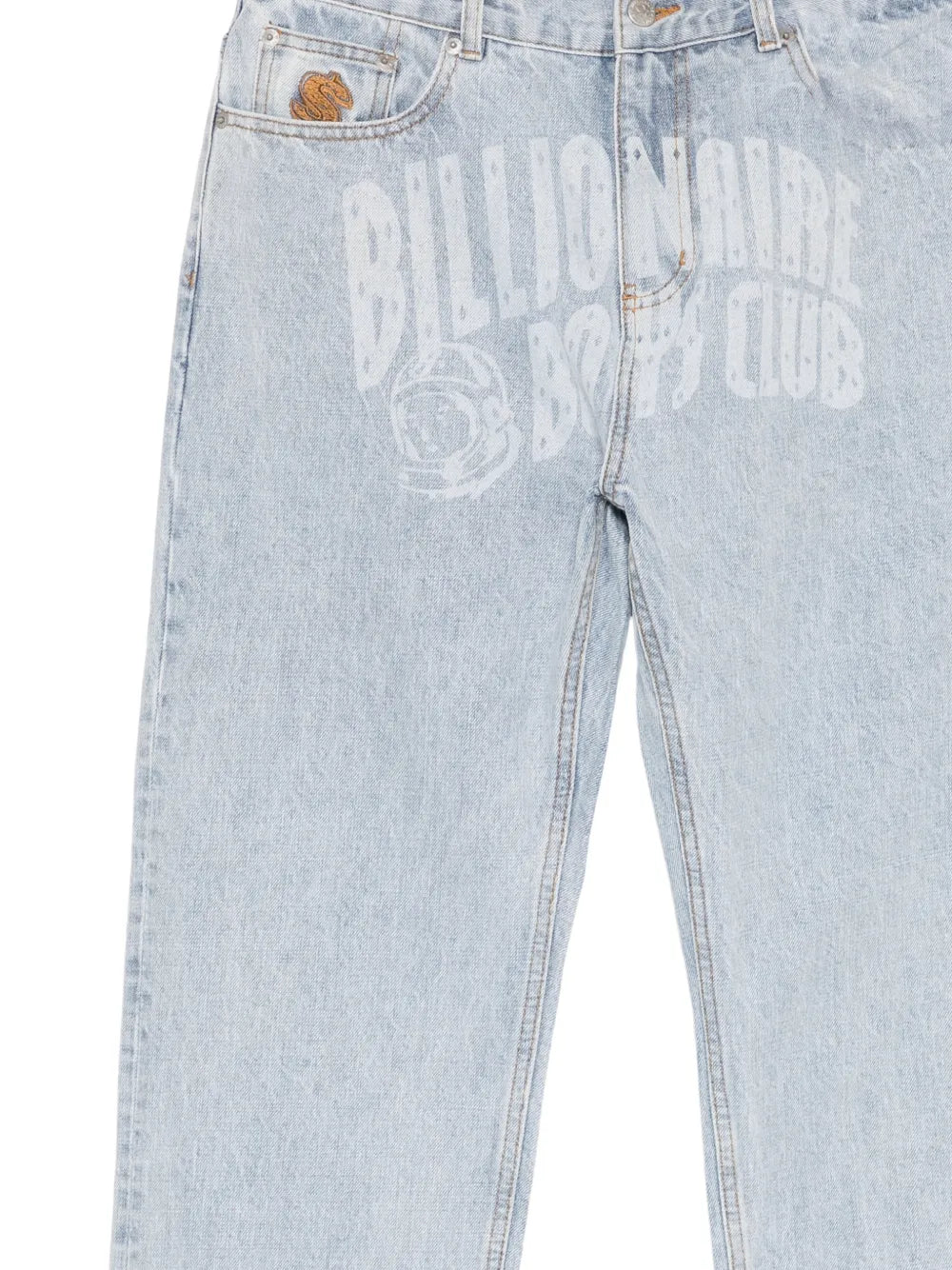 Graphic-Print Jeans