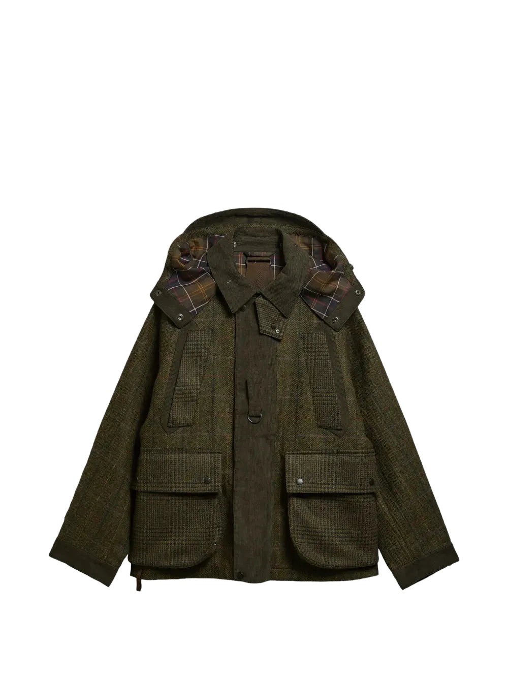 X Norbit Check-Pattern Wool Jacket