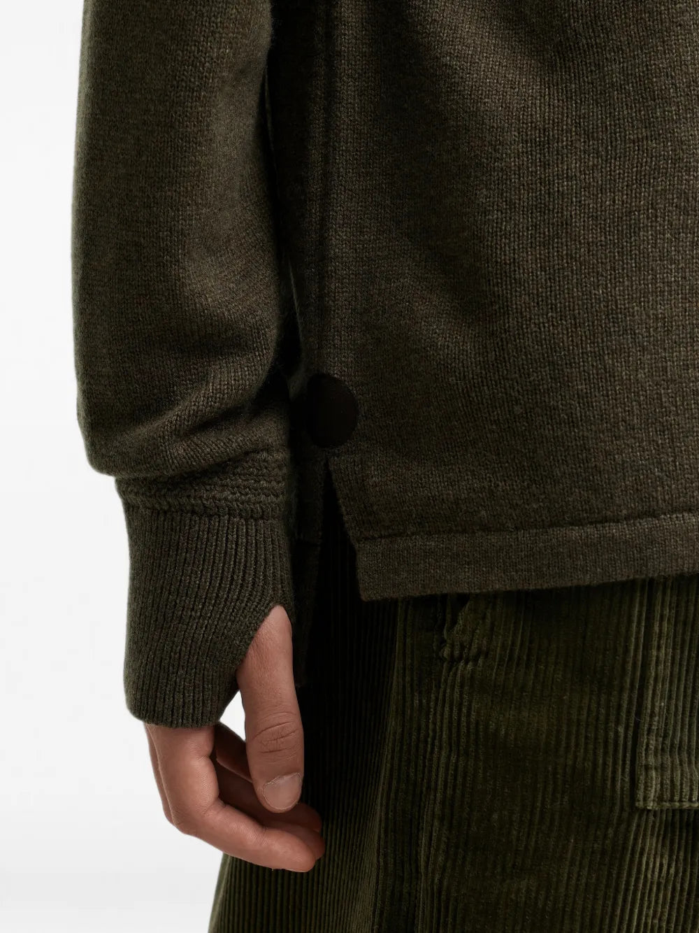 ribbed roll-neck sweater