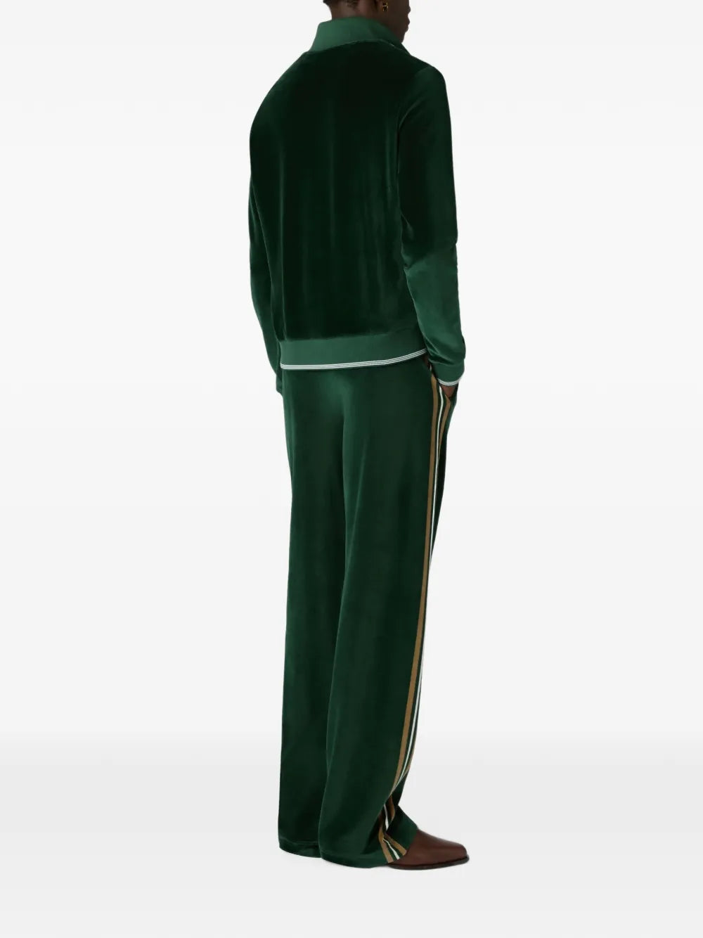 logo-embroidered side-stripe track pants