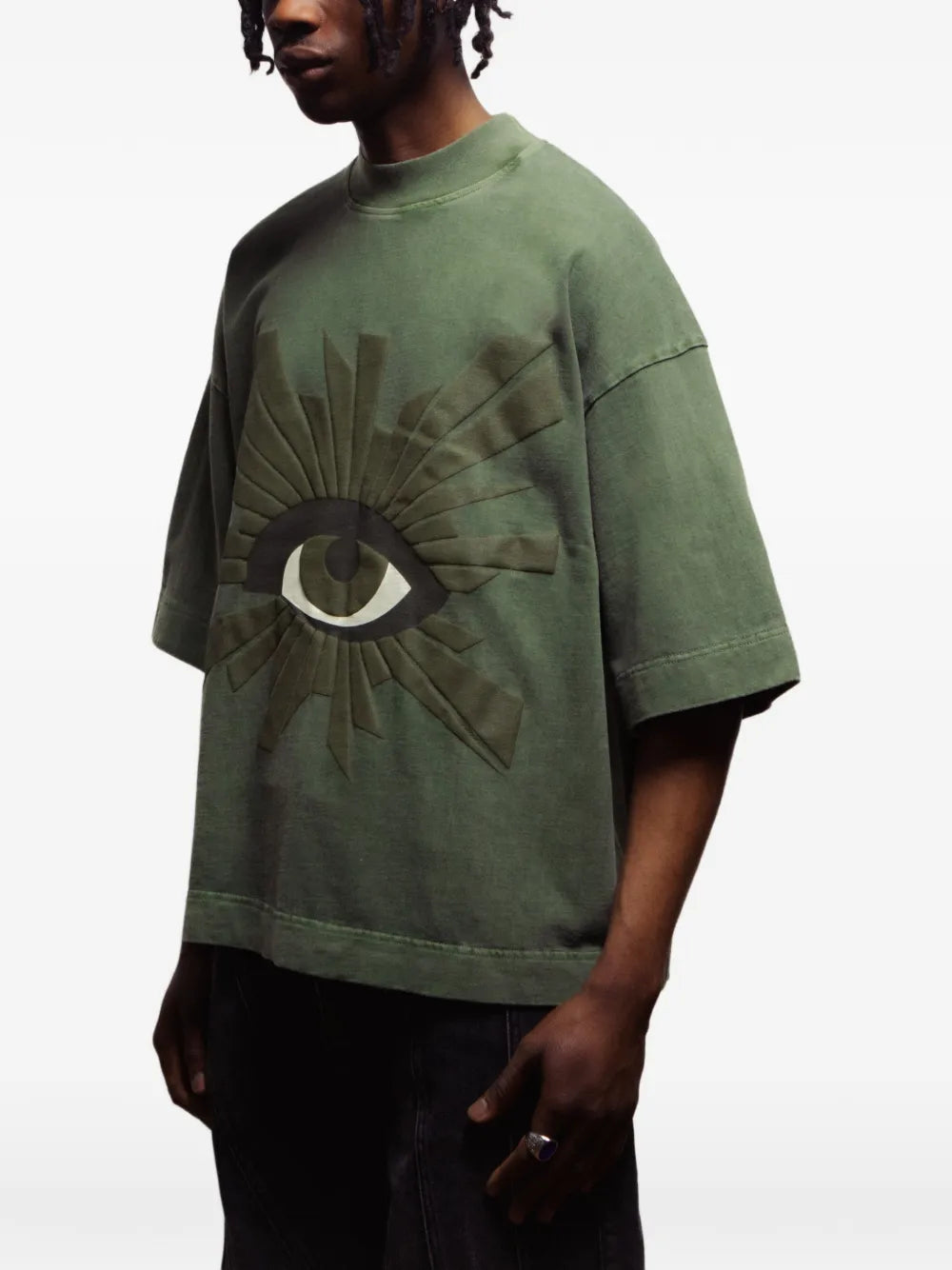 ALL-SEEING  logo-patch T-shirt