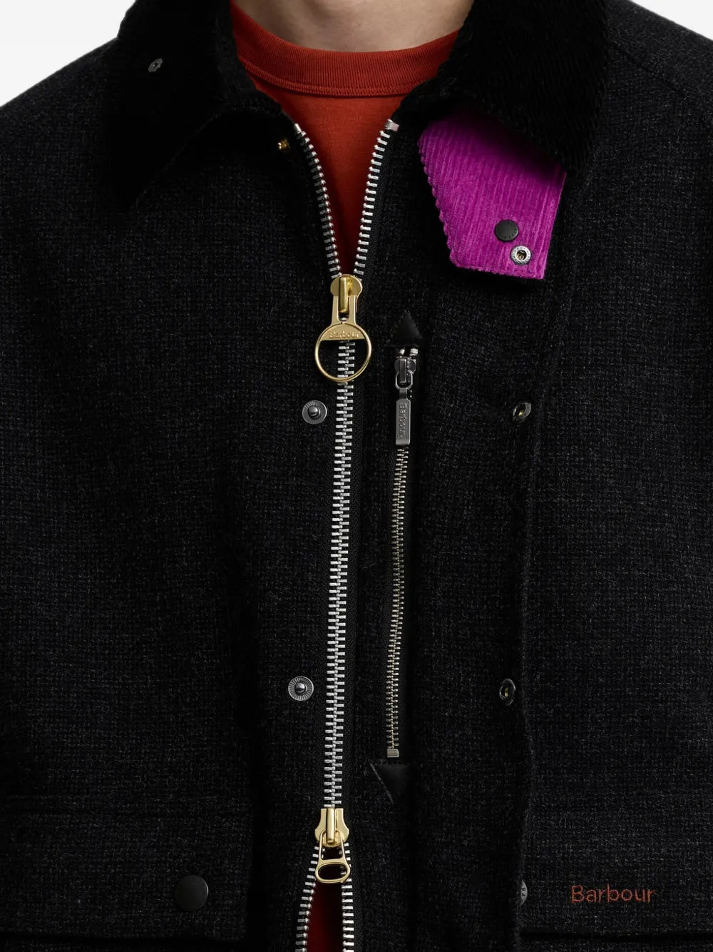 Paul Smith Loves Barbour corduroy-collar jacket